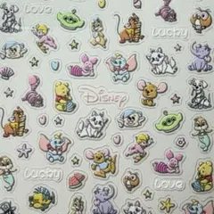 ネイルシール 5D立体 ディズニー ダンボ マリーちゃん キャラクター