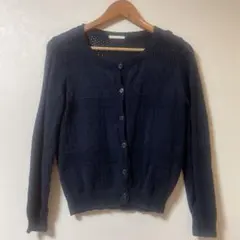 美品　スタディオクリップ　レース　綿100% 春　 カーディガン