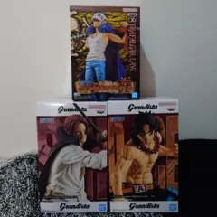 ワンピースフィギュア3体セット エース グランディスタ / クザン