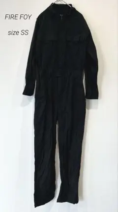つなぎ オールインワン 作業服 黒