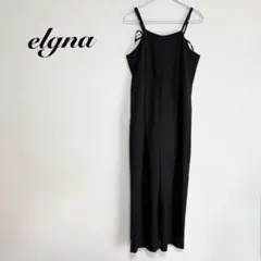 elgna サロペット　オールインワン　ブラック