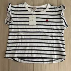 petit main ストライプ Tシャツ 90