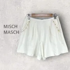 【ミッシュマッシュ】ショートパンツ M コットン混 ビジュー付き カジュアルのサムネイル