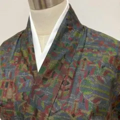 KN5137 大島紬 身丈154cm 着物 正絹