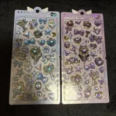 BONBON DROP ホログラムシール 青紫2シートセット
