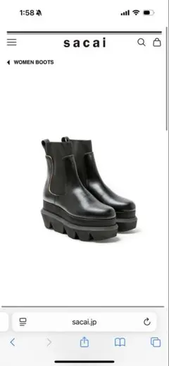 sacai チェルシーブーツ36のサムネイル