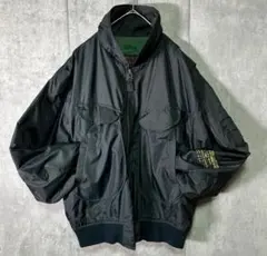 ヴィンテージ MA-1 thunder bird ナイロン ブルゾン 黒 L
