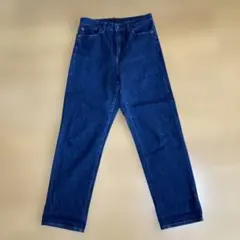 ユニクロ ダークブルーストレートデニムパンツ　サイズ25(63.5)