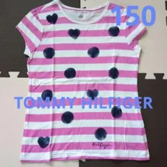 トミーフィルフィガー　半袖　Tシャツ　ピンク　ストライプ　150
