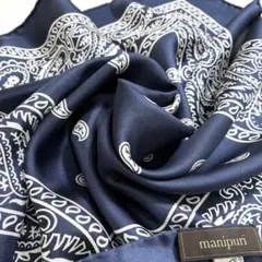 manipuri マニプリ　バンダナストール　ブラック　完売 manipuri マニプリ バンダナストール ブラック 完売 - メルカリ