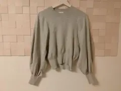 グリーンレーベルボリュームスリーブニット