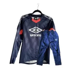 umbro ピステ上下 ネイビー/レッド