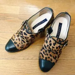 ⭐︎今期最終SALE⭐︎Talanton レオパード柄 中ヒールパンプス