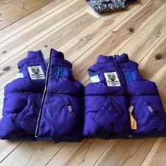 兄弟コーデ　ラルフローレン　Polo 紫色 リバーシブルベスト　セット