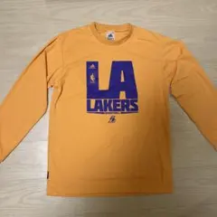 LA Lakers オレンジ長袖Tシャツ