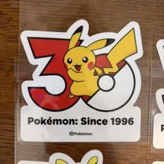 韓国限定 ポケモン】30周年 記念ステッカー ピカチュウ - メルカリ