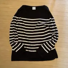 Letroyes（ルトロワ）*ボーダーバスクニット*コットンのサムネイル