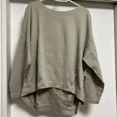 アーバンリサーチ ドアーズ　グレイッシュベージュ　長袖 Tシャツ　ドルマン