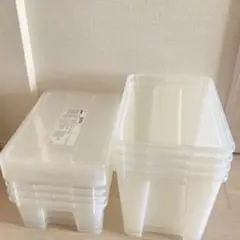 IKEA イケア　 透明プラスチック衣類収納ケースセット　SAMLA 小中
