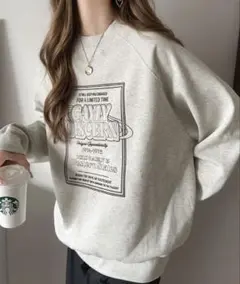 《javaジャバ コラボ》前後2wayツアーロゴ刺繍裏起毛スウェット