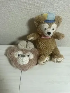 ディズニーリゾート限定　ダッフィーぬいぐるみアンドパスケースセット