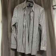 GAP ストライプ 長袖シャツ ブラウン Lのサムネイル