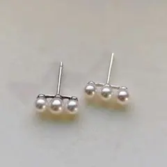 新品 高品質 オーロラ彩凛級アコヤパールピアス - メルカリ