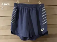 ASICS アシックス ハーフパンツ ショートパンツ ランニング ネイビー L
