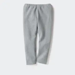 ユニクロ　リブレギンス　10分丈　グレー　100