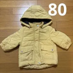 プティマイン　イエロー ダウンコート フリース裏地付き　男の子　女の子　アウター