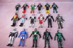 ライダーヒーローシリーズ　昭和ライダー　旧版ソフビ　14体のサムネイル