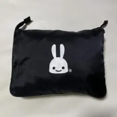 CUNE ウサギロゴ 黒エコバッグ 約25cm x 20cmのサムネイル