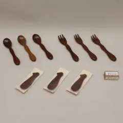 天然木　子供用　スプーン　フォーク　02045