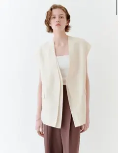 【新品未使用】stunninglure rシアースリーブレスジャケット　サイズ1 新品未使用】stunninglure rシアースリーブレスジャケット サイズ1