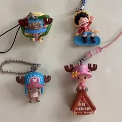 キャラクター ストラップ セット ルフィ チョッパー　　計4個