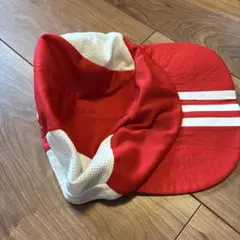 adidas キッズ キャップ レッド ホワイト　サッカー用