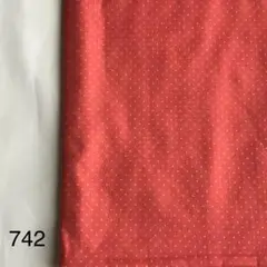 c&s フレンチガーゼ ドット サーモンピンク