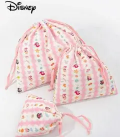 Disney 巾着袋 給食袋 3点セット 女の子用