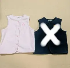 ミキハウス　ホットビスケッツ　フリース　ベスト　110 ピンク　部屋着