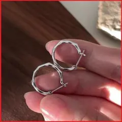 ピアス レディース メンズ 可愛い 高級感 リングピアス 両耳セット <C01>