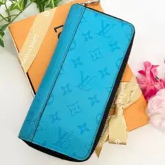 極美品IC✨ルイヴィトン タイガラマ ジッピーウォレット ヴェルティカル 水色 極美品IC内蔵✨ルイヴィトン タイガラマ ジッピーウォレット ヴェル