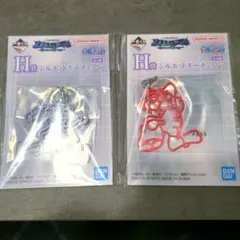 ワンピース　一番くじ　H賞　シルエットキーチェーン　GEAR5　ルフィ　セット