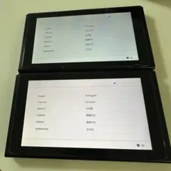 ★USED Switch 本体2台 ドック microSD付 ジョイコン無し★