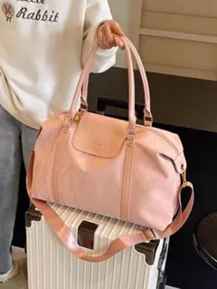 秋冬に最適✴︎大容量旅行バッグ兼用♪スタイリッシュハンドバッグ