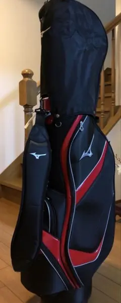 【新品未使用】ミズノゴルフキャディバッグ　レッド×ブラック5LJC17G100 2025年最新】ミズノ5LJC17G100ゴルフバッグの人気アイテム