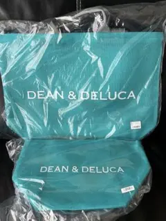 DEAN&DELUCA メッシュトートバッグ ターコイズ Lサイズ Sサイズのサムネイル