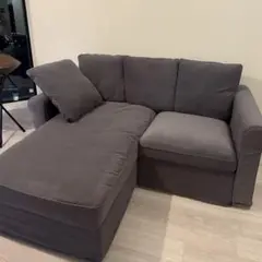 L字型グレーソファ 3人掛け IKEA ソファ 無料 引き取り限定 北区