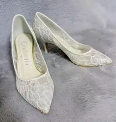 ダイアナ DIANA Cinderella ブライダルシューズ レース