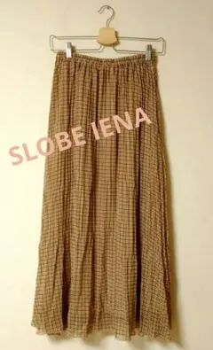 SLOBE IENA　スローブイエナ　マキシフレアスカート　チェック柄のサムネイル