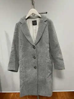 美品ロッソRossoロングコートグレーチェスタービジネス仕事アーバンリサーチ